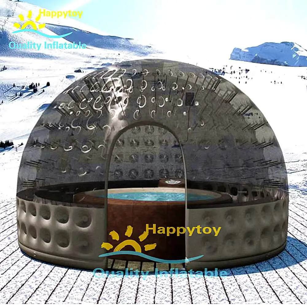 Factory Sale Transparent Inflatable Bubble Tent PVC Dome Igloo Camping Tent For Camping
