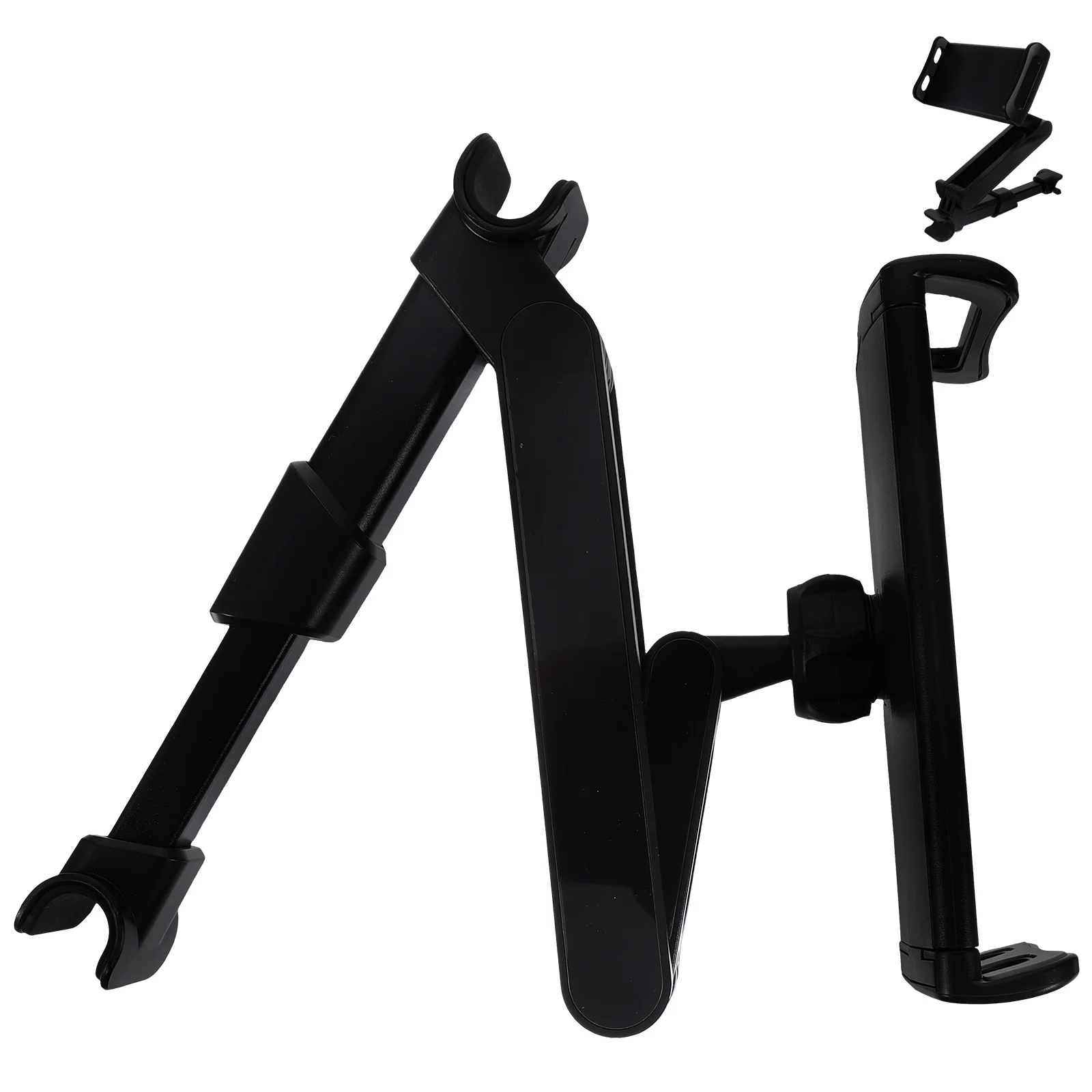 

Rear Seat Mobile Phone Tablet Holder Stand for Car Headrest Mount Black Adjustable Length 360 Degree Rotation Most Devices Car