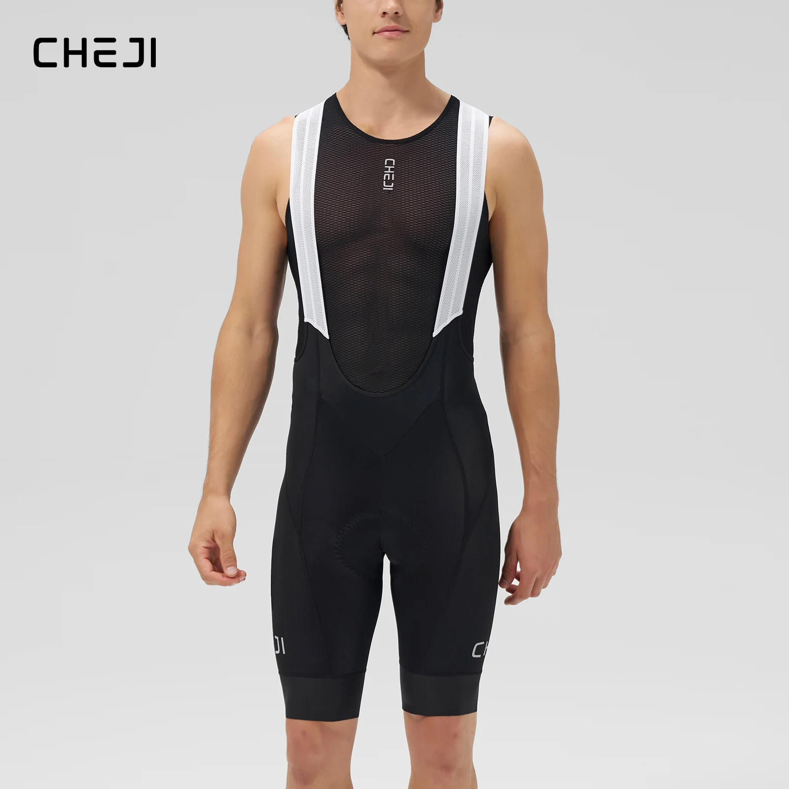 

Cheji Men's Cycling Bib Shorts Compression Cycling Bib Pants Breathable Compression Sports Fitness Cycling Bib Shorts