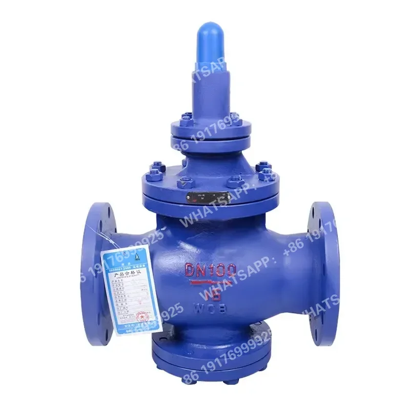 Dn50 Engineering Piston Prv Steam High Temperature Manual WCB Cast Steel 2 Way Double Acting Hard Alloy Pressure Reducing