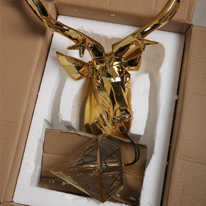 Nordic Antler Wall Lamp Modern for Bedroom Buckhorn Dining Table Light Kitchen Decoration Sconces Lustre Fixtures Home-appliance