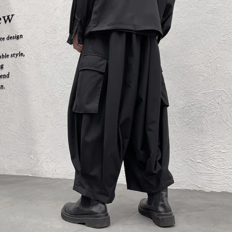 WVGA 2026 Spring Autumn New Men's Tide Yamamoto Dark Oversized Trendy Workwear Niche Casual Safari Style Jogger Pants Ins W21243
