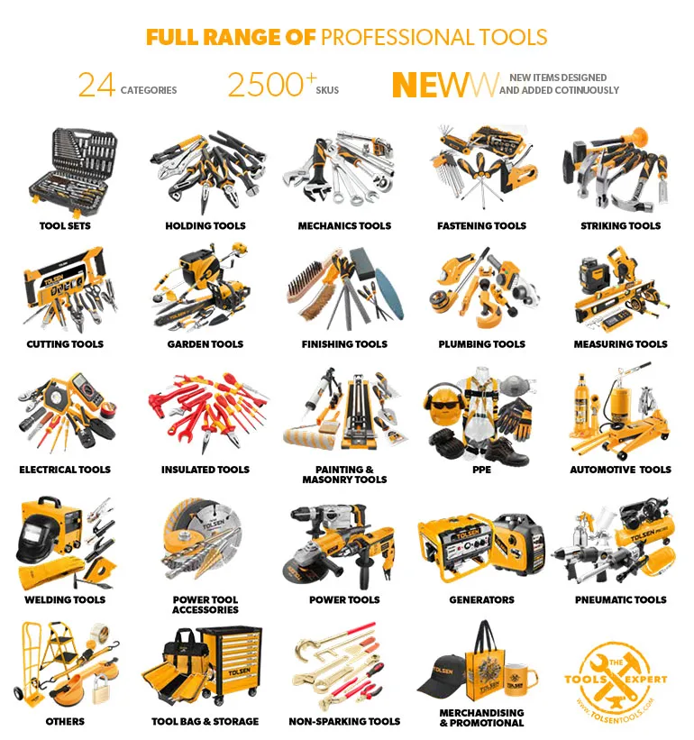 TOLSEN 86110 4.0kw 125kgs 4300vpm Mini Gasoline Hand Held Concrete Plate Compactor