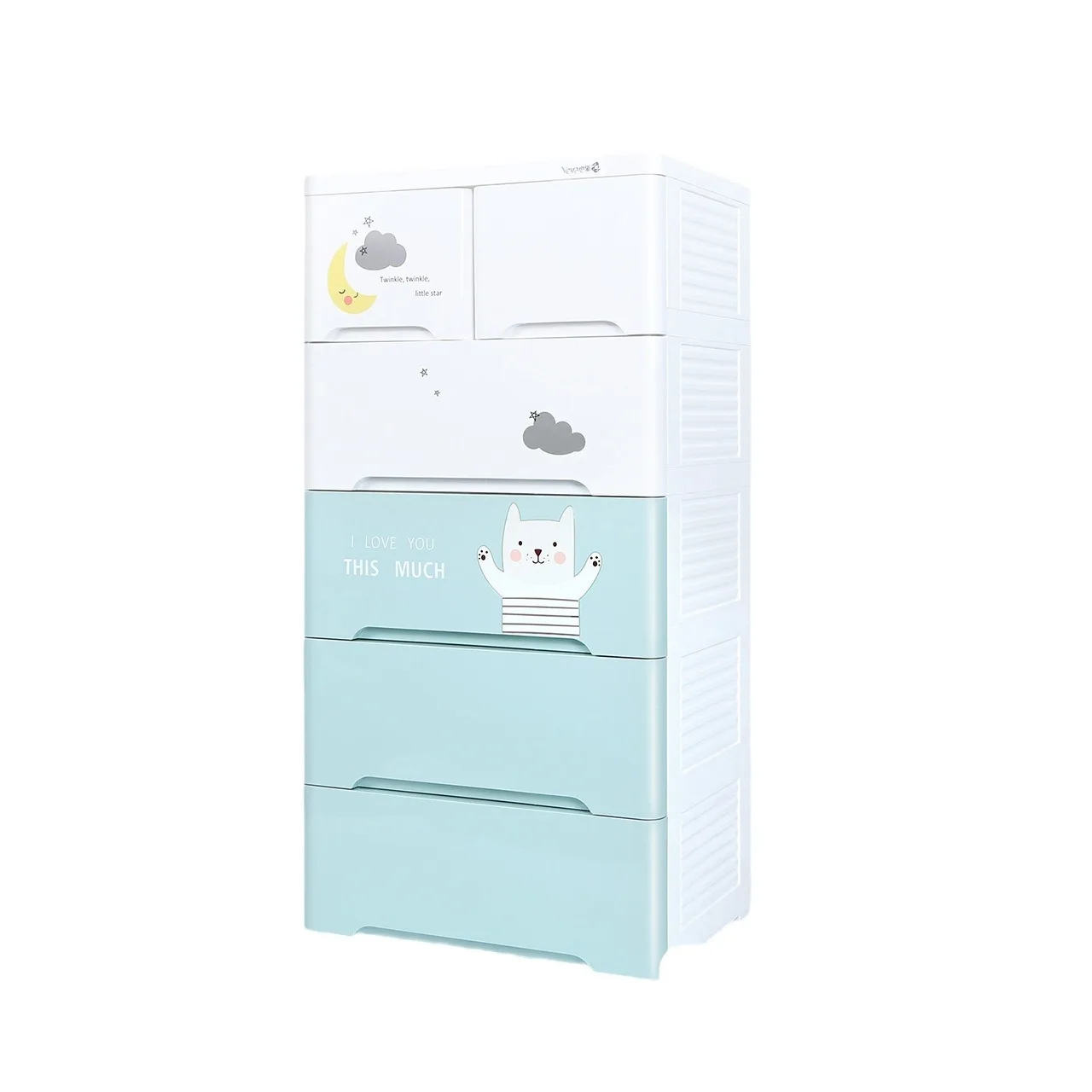 Type storage cabinet Children's wardrobe Plastic locker Baby