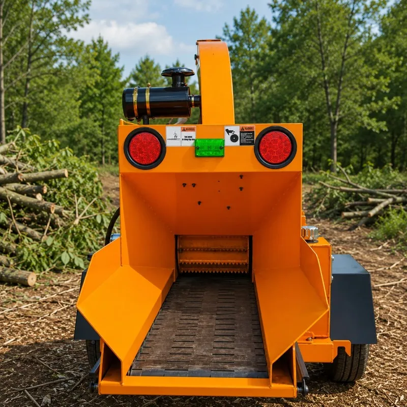 Mobile Wood Chipper Customized Self Propelled Diesel Crusher for Forestry Roadside Maintenance Work