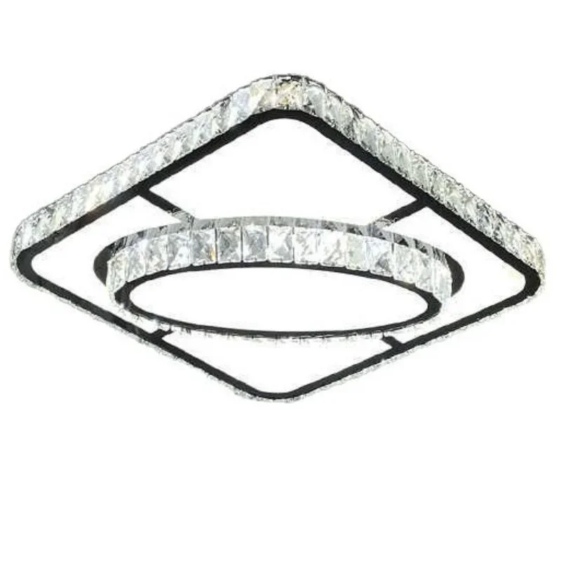 

Household atmosphere living room light modern simple led crystal light ceiling light rectangularlight luxury restaurant