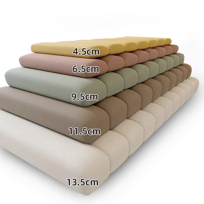 Custom Teddy Waterproof Bench Cushion 50D High Density Sponge Bay Window Pad Removable Non Slip Sofa Swing Piano Indoor Outdoor