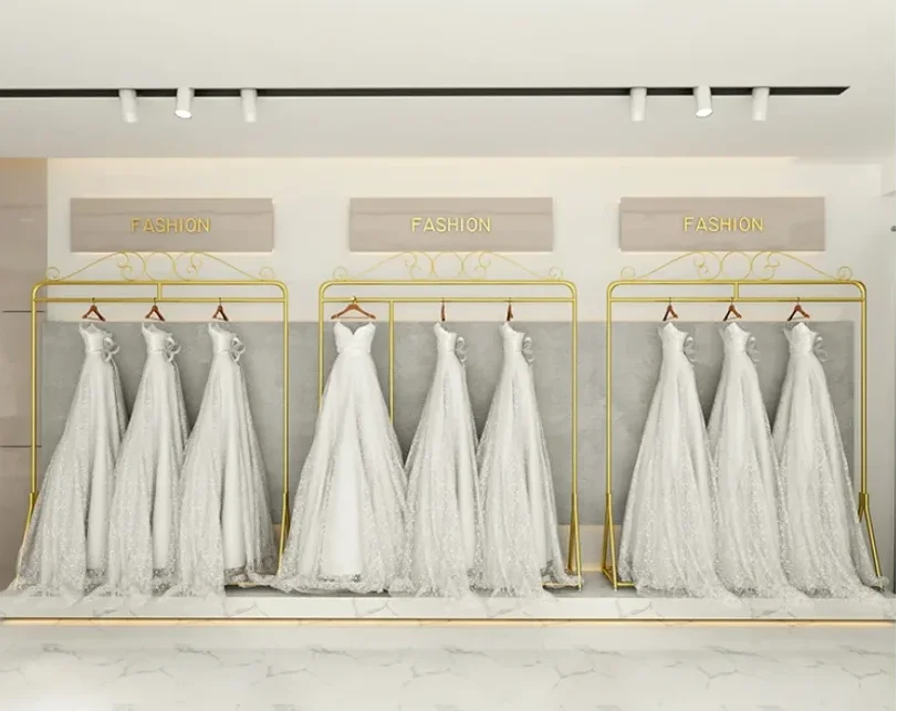 High-end display stand of wedding dress shop, floor-to-floor thickened wedding dress stand