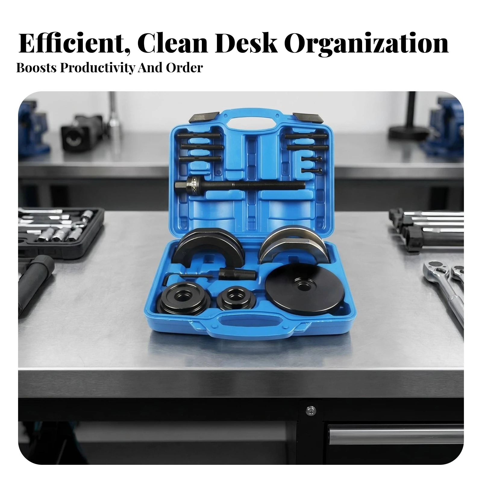 Wheel Bearing Puller Kit 85mm Bearing and Wheel Hub Removal Tool Set Heavy-Duty Professional-Grade for Mechanics, Repair Shops
