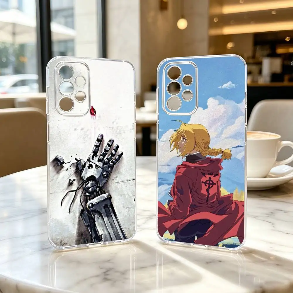 Anime Edward Elric Fullmetal A-Alchemist  Phone Case For Samsung S25,S24,S21,S22,S23,S30,Ultra,S20,Plus,Fe Transparent Cover