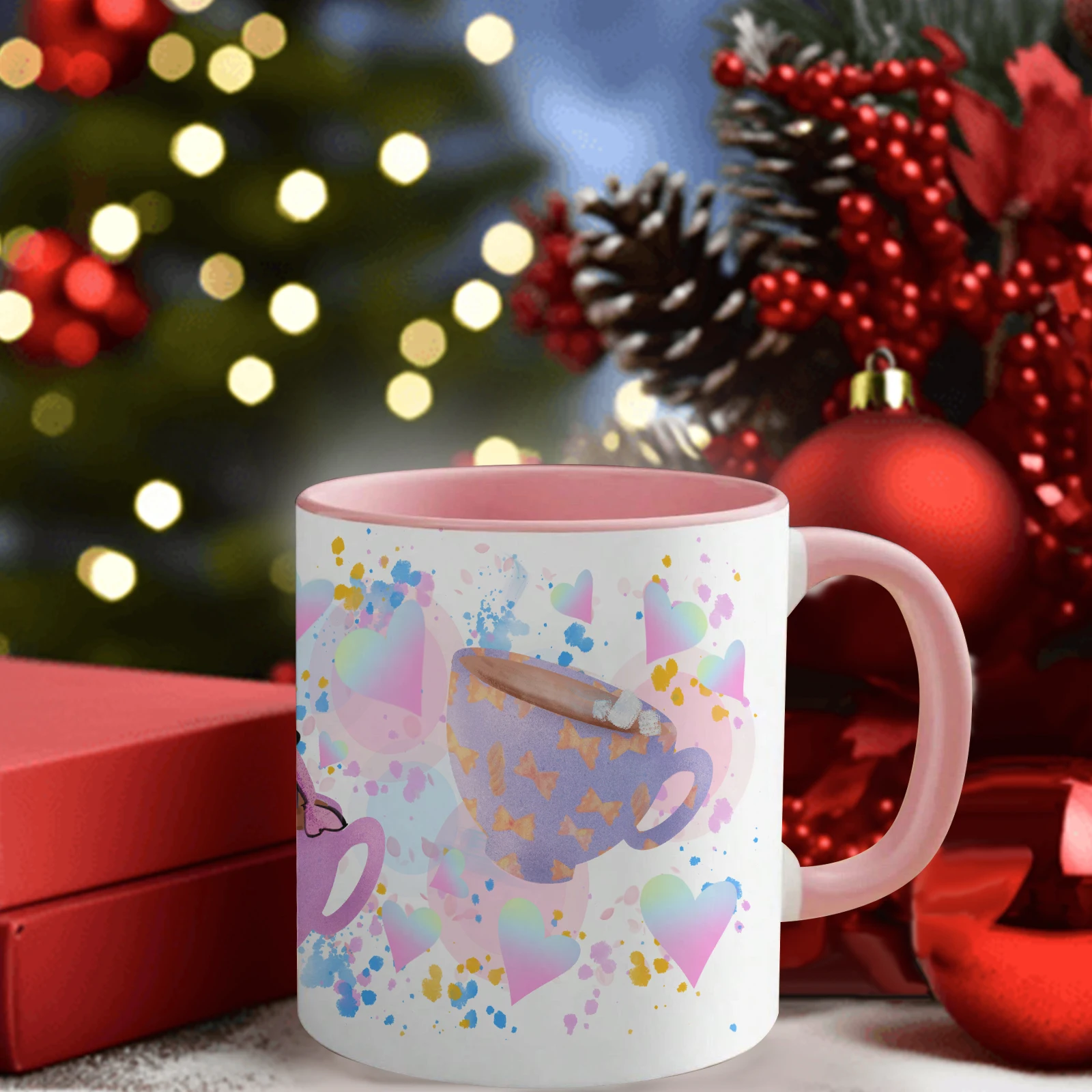 11oz Festive Ceramic Mugs with - Coffee Tea Festival 评论和价格
