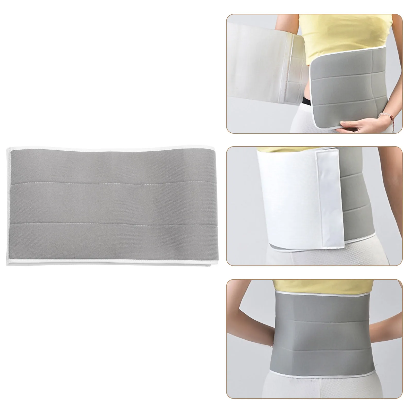

1Pcs Grey Abdominal Shapewear Waist Trainer Belly Slimming Belt Postnatal Body Shaper Comfortable Breathable Waist Corset