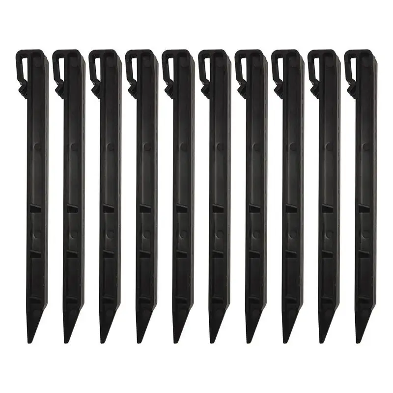 10pcs Garden Landscape Edging Stakes Garden Landscape Edging Stakes Nail 25cm PP Landscape Edging Spikes Anchoring Spikes