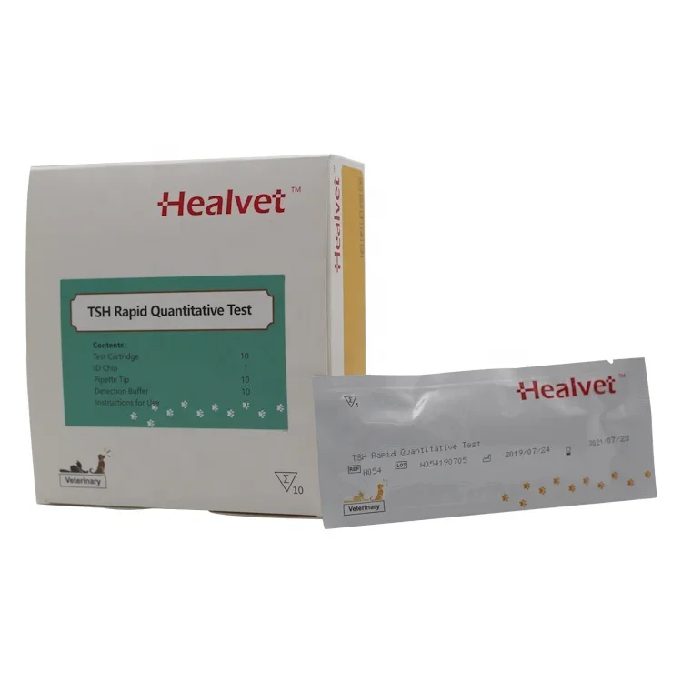 

Healvet veterinary fast, accurate, portable and reliable quantitative test of TSH thyroid stimulating hormone