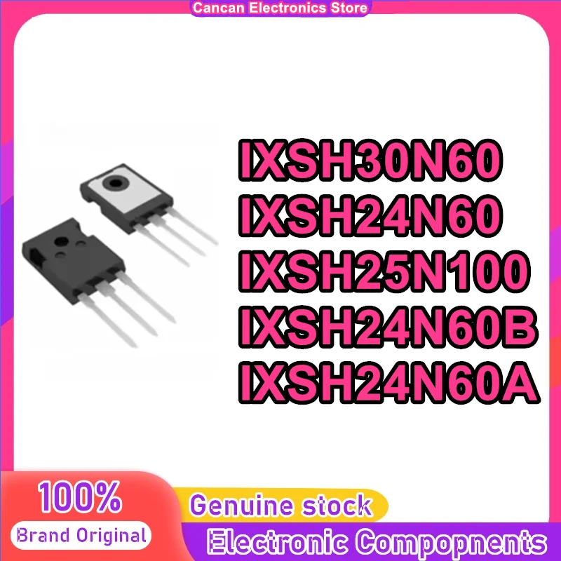 10PCS IXSH24N60 IXSH30N60  IXSH25N100 IXSH24N60B IXSH24N60A TO-247 Direct insertion quick recovery rectifier tube