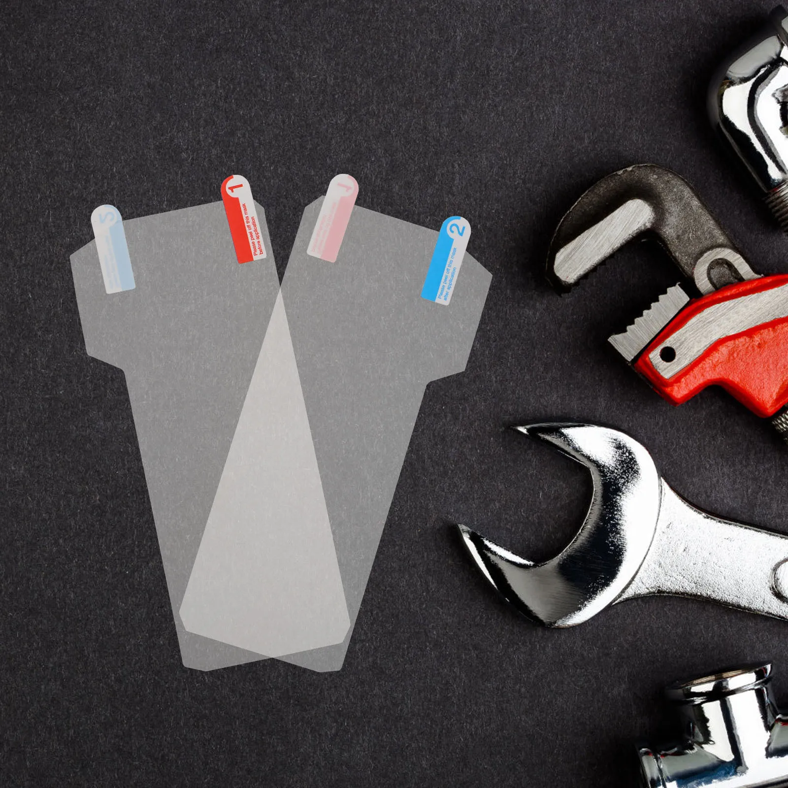 

1 Pair Motorcycle Dashboard Screen Protector Film Scratch Resistance Explosionproof High Transparency Easy Installation