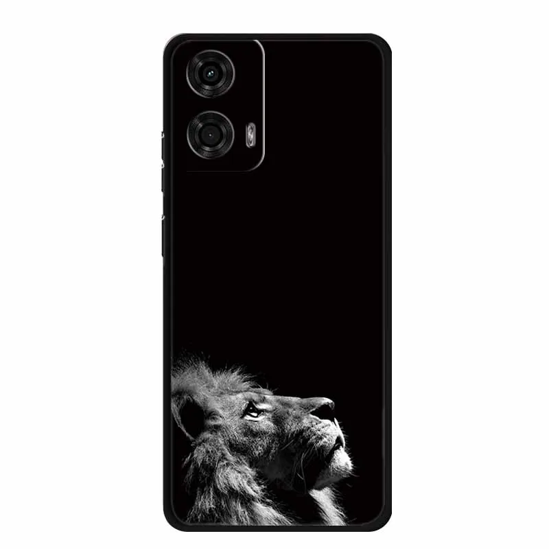 For Motorola Edge 50 Fusion Case Astronaut TPU Soft Silicone Back Cover Phone Cases for Moto Edge50 Fusion Spaceman Lion Capa