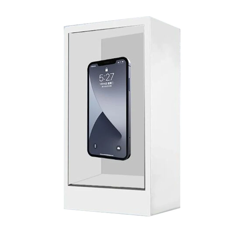 32inch Transparent Screen Display Box 3D Advertising Interactive LCD Touch Screen Display Cabinet