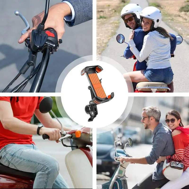 Uchwyt na telefon do roweru Antypoślizgowy zacisk na telefon komórkowy Obrotowe akcesoria rowerowe Zacisk na kierownicę do zajęć na świeżym powietrzu Miasto