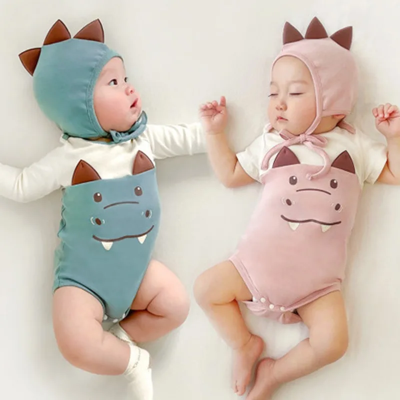 

Baby Clothing 2024 New Onesie Boys and Girls Cute Cartoon Cotton Summer Short-sleeved Fashionable Sweet Baby Clothing