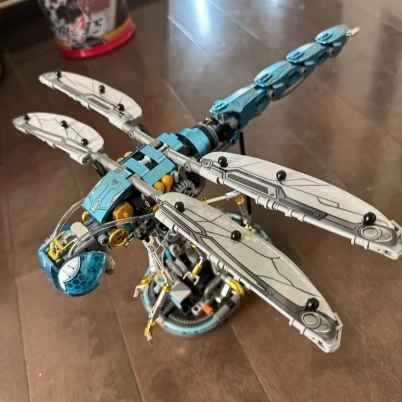866PCS Technic Creative Dragonfly Mechanical Building Blocks Model Construction Assembly Compatible Toys Set for Kids Adults