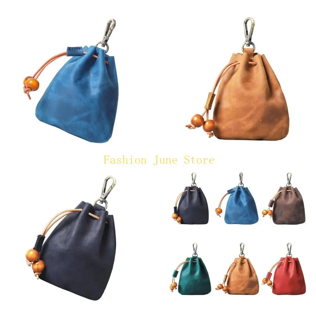 

N5KA Практичный кожаный держатель для ювелирных изделий, настенный крючок-органайзер, кожаная текстура ручной работы для