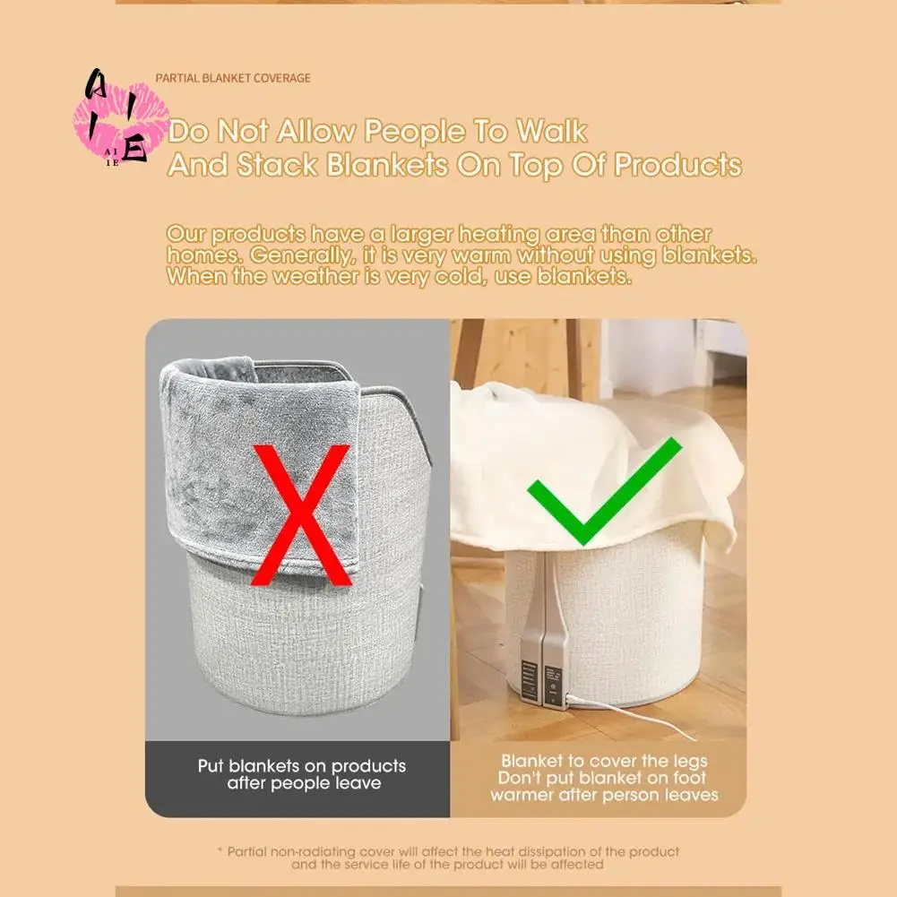 

A11E-электрический обогреватель для ног, цифровой дисплей, складной портативный регулируемый термостат, грелка для ног для домашнего офиса, теплая вилка для ног