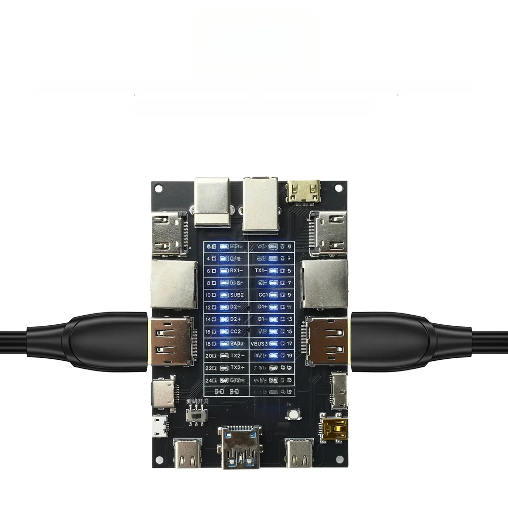 Multifunctional Cable Tester For Network USB Printer Video Data Lines With Built In CR1220 For Battery Portable Fault Detection