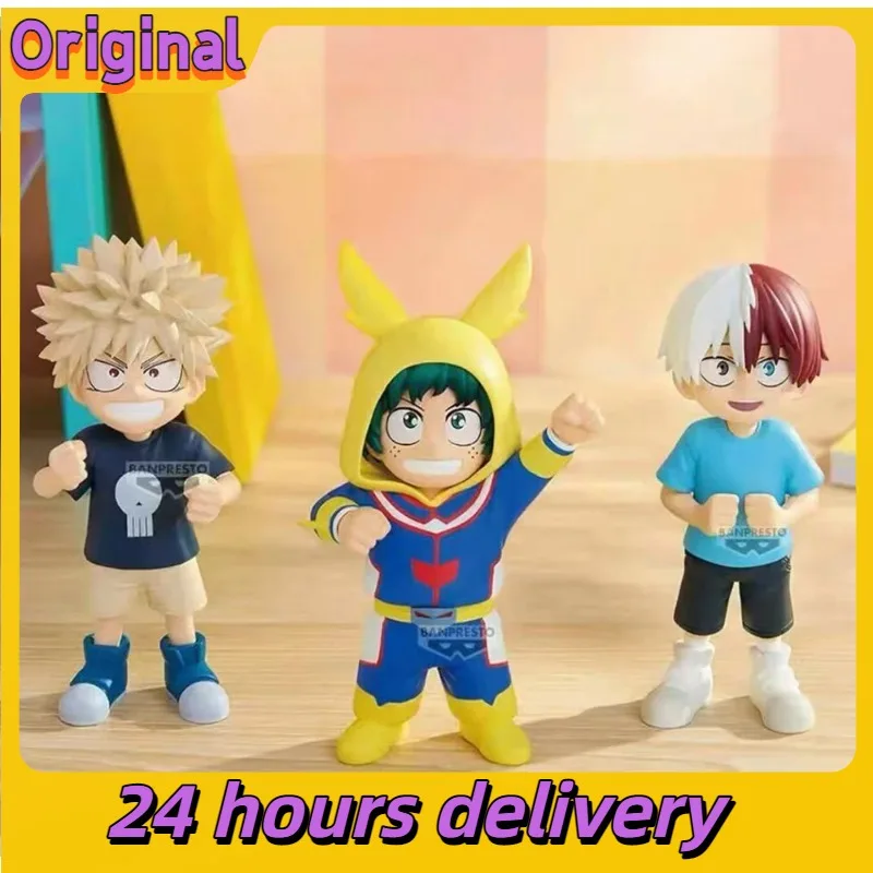 Figuras Originales Bandai Spirits BANPRESTO Cheer Pico Boku No Hero Academia: Todoroki Shoto, Midoriya Izuku, Bakugo Katsuki