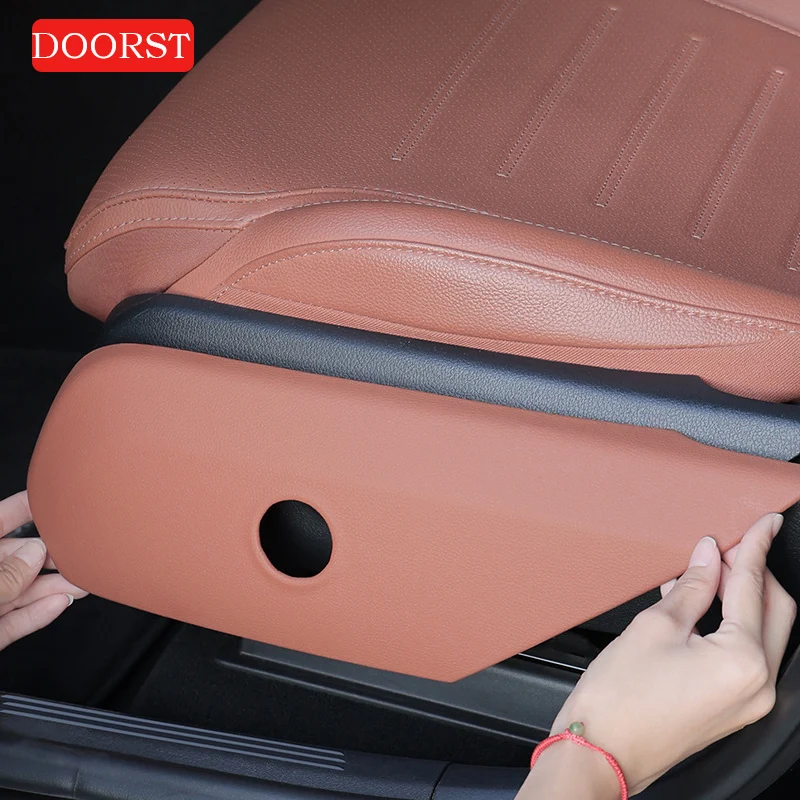 Do Mercedes Benz C E GLC Class W206 X254 W214 Skórzany panel fotela samochodowego Dekoracja wnętrz Modyfikacja Akcesoria