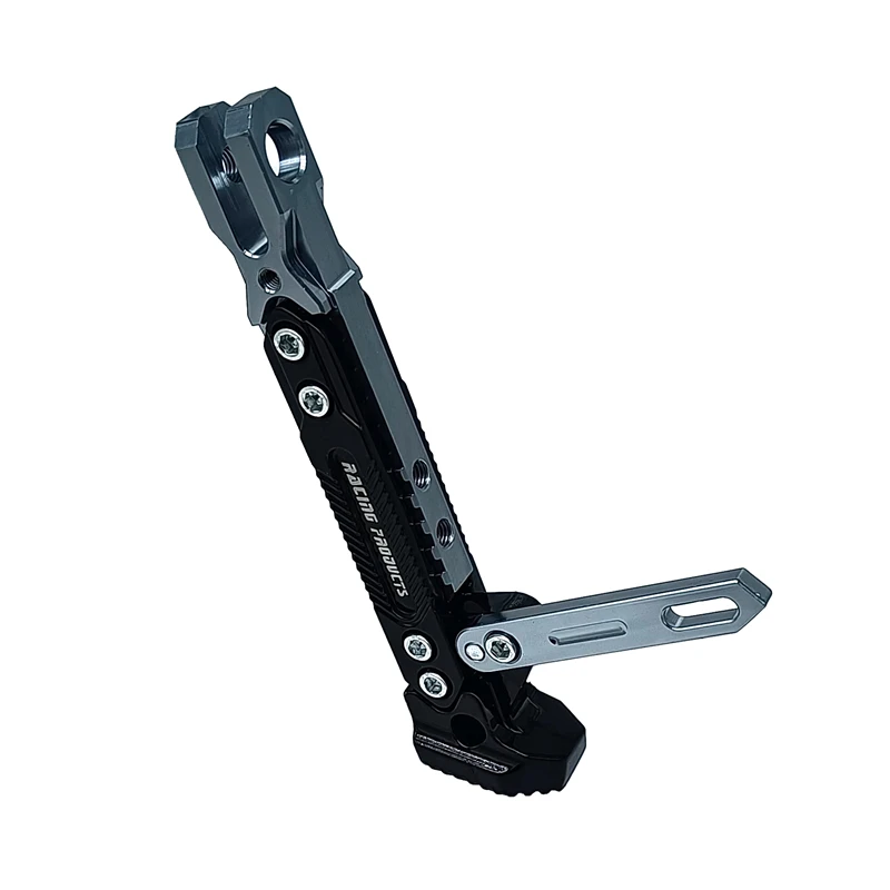 

Motorcycle Adjustable Kickstand Scooter E-bike Foot Bracket Kick Side Bracket Moped Stand Accessories Aluminum Alloy