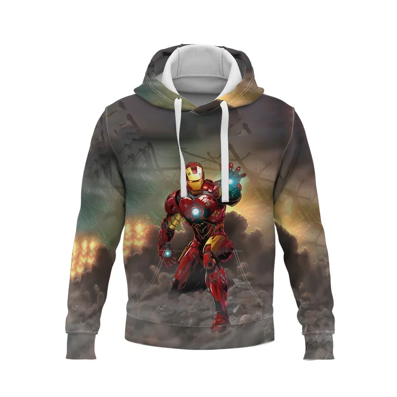 Marvel Men's Hoodie Wolverine Pullover 3D Printed Marvel Hoodie Fashion Oversized Men's Hoodie Casual New Men's Clothing