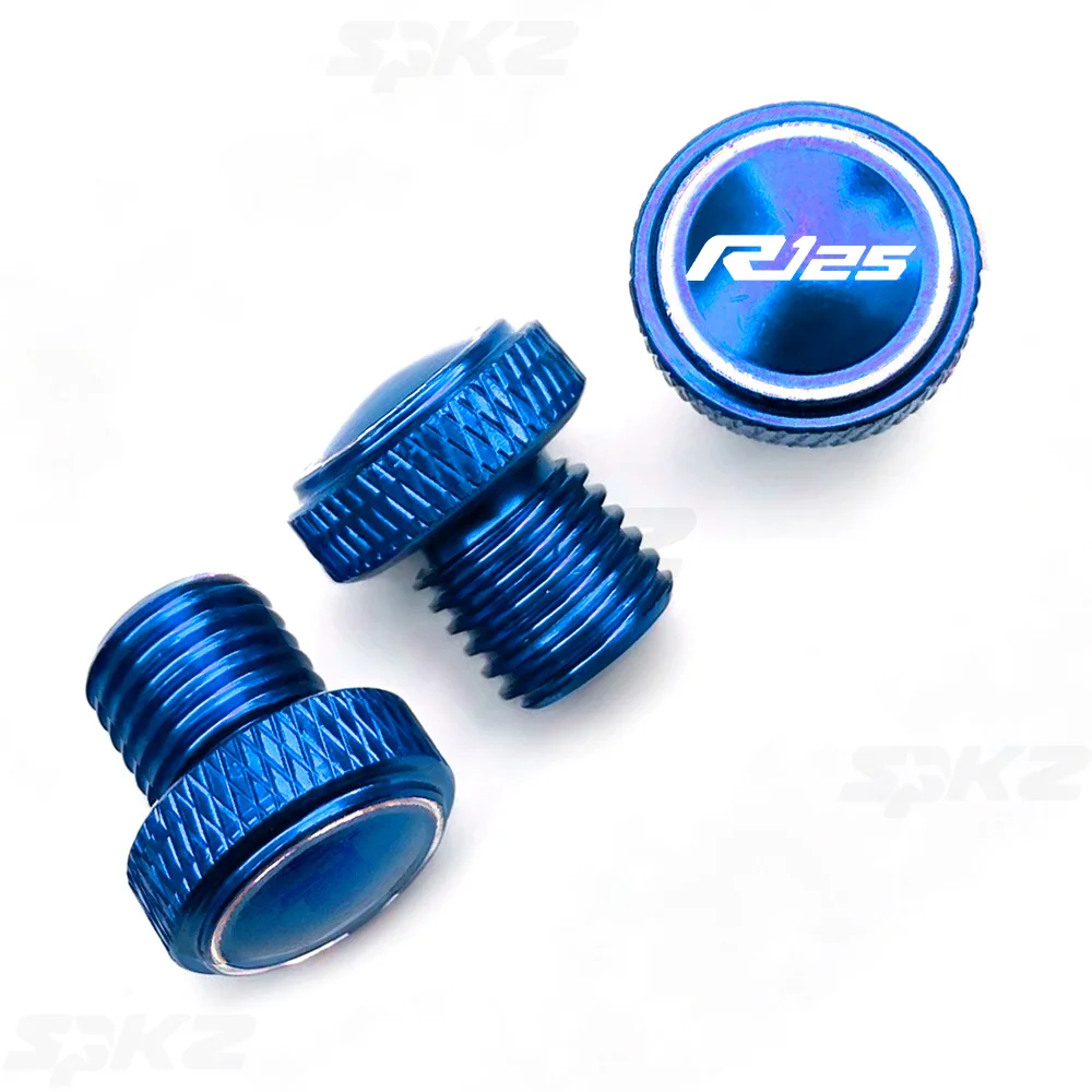 For YAMAHA YZF R125 YZFR125 2008-2025 Accessories M10*1.25 Motorcycle CNC Aluminum Mirror Hole Plugs Screws Bolts Cover Caps