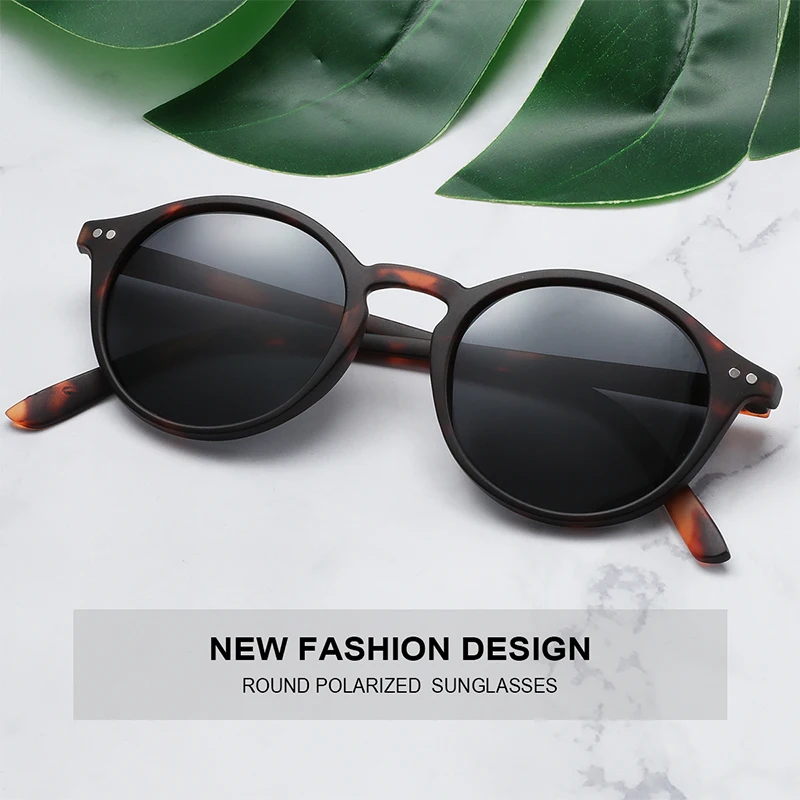 AIR EIGHT Fashion Polarized Sunglasses Men Women Brand Designer Retro Round Sun Glasses Vintage UV400 Goggles Shades