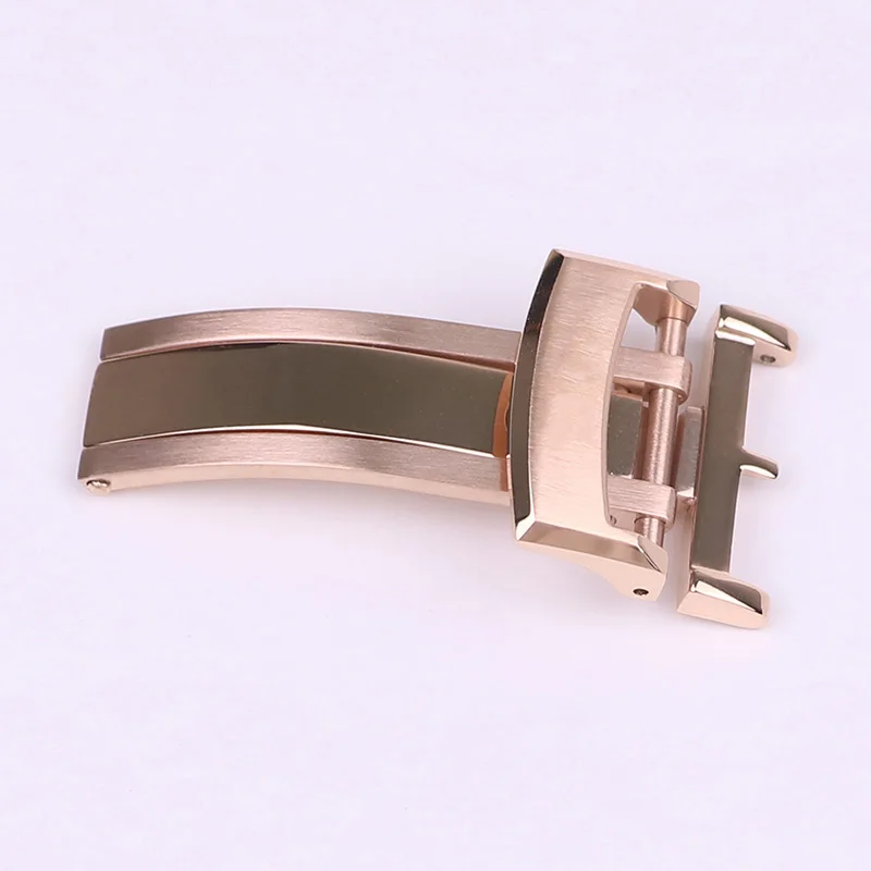 FUYIJIA Luxury G-lashutte Leather Strap Folding Buckle 18MM Folding Clasp 316 Stainless Steel Polished / Brushed Watch Buckle