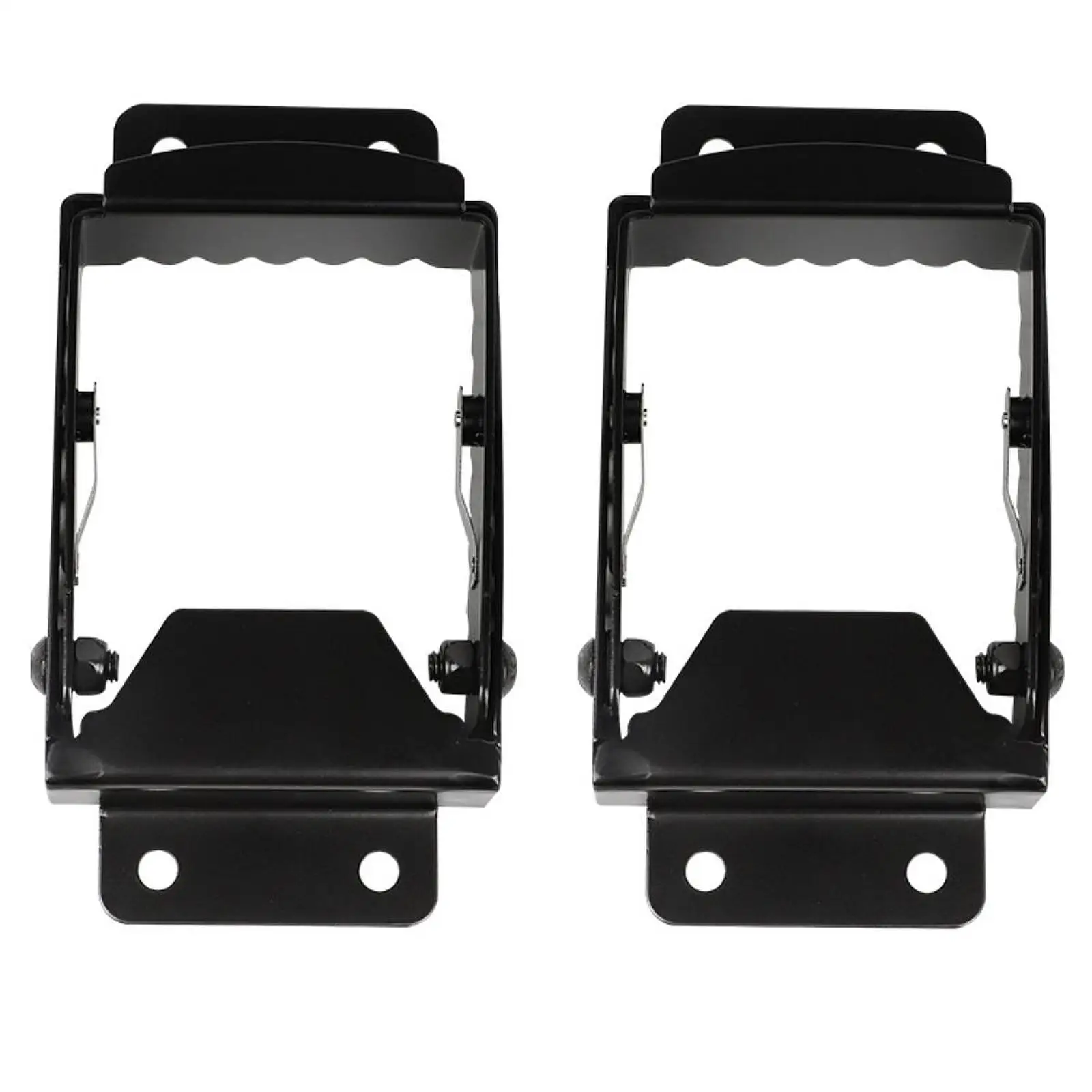 2 Pieces Generic Footpegs Black Replacement Sturdy Simple Installation Professional Anti Slip Iron Motorcycle Accessories