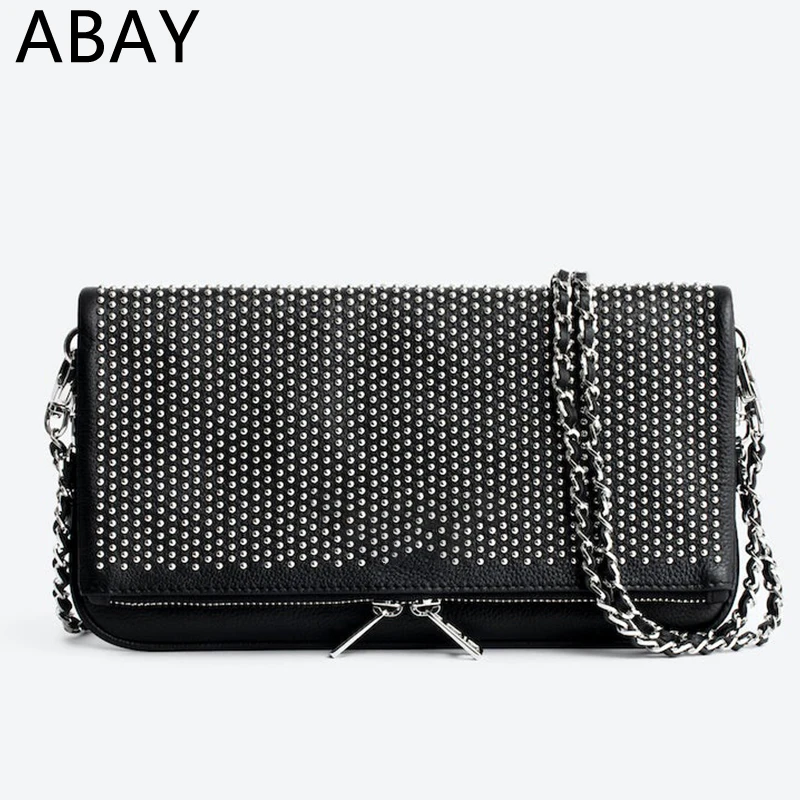 2024 Fashion Casual New Women Crossbody Bag Messenger Shoulder for Zadigant Wings Bags Leather Chain Ladie Bandolera Mujer