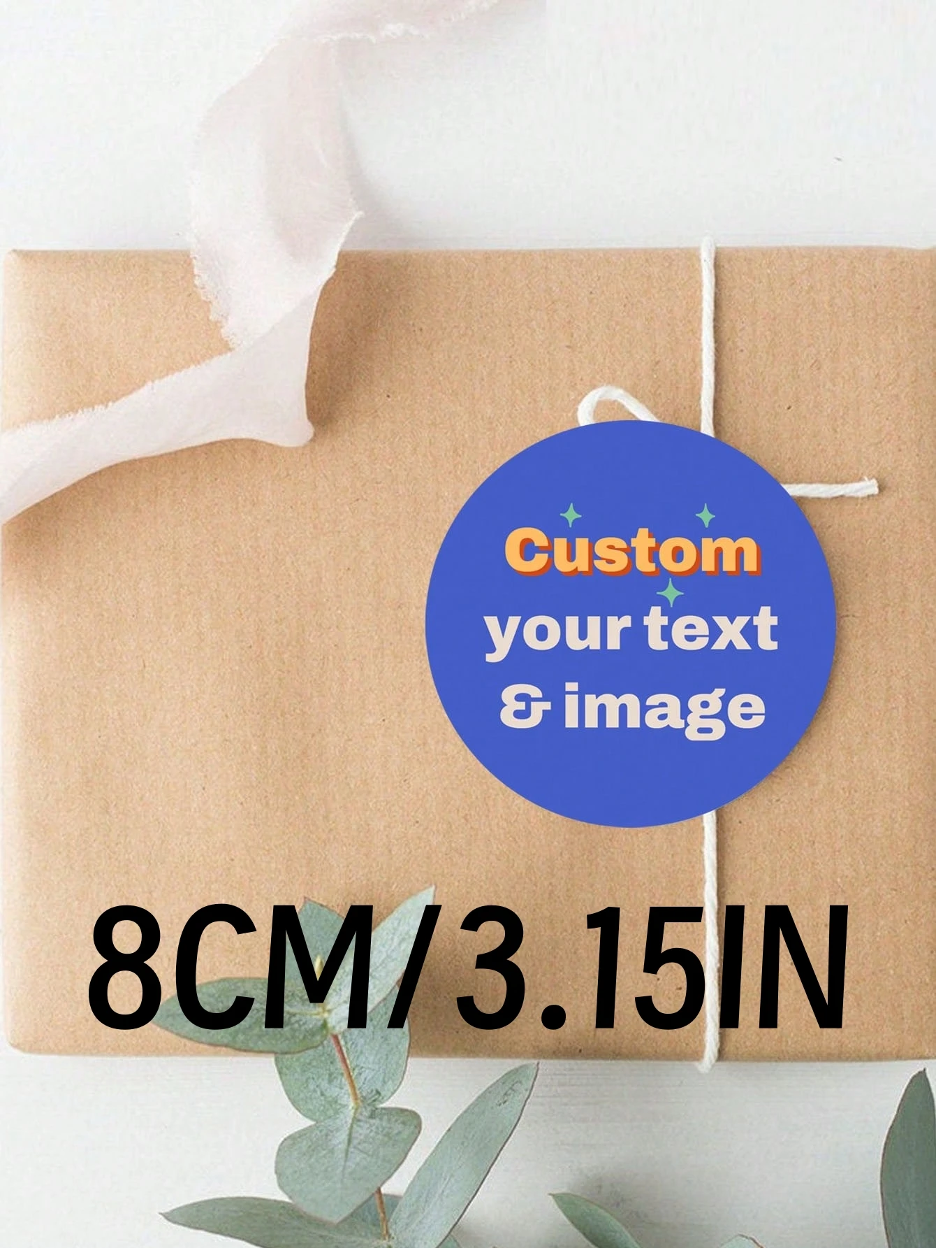 3–8 cm individuelle runde Aufkleber – 50–1000 Stück personalisierte wasserfeste Etiketten, jedes Design, für Geschenke, Dekoration, Veranstaltungen, Schule, Heimgebrauch
