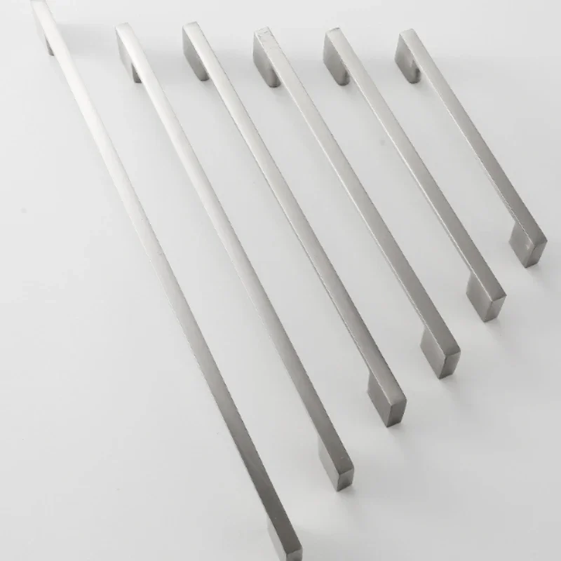 Modern Simple Cabinets Handles Black Silver Kitchen Furniture Handles Drawer Knobs Cabinet Pulls Clothes Wardrobes Door Handles