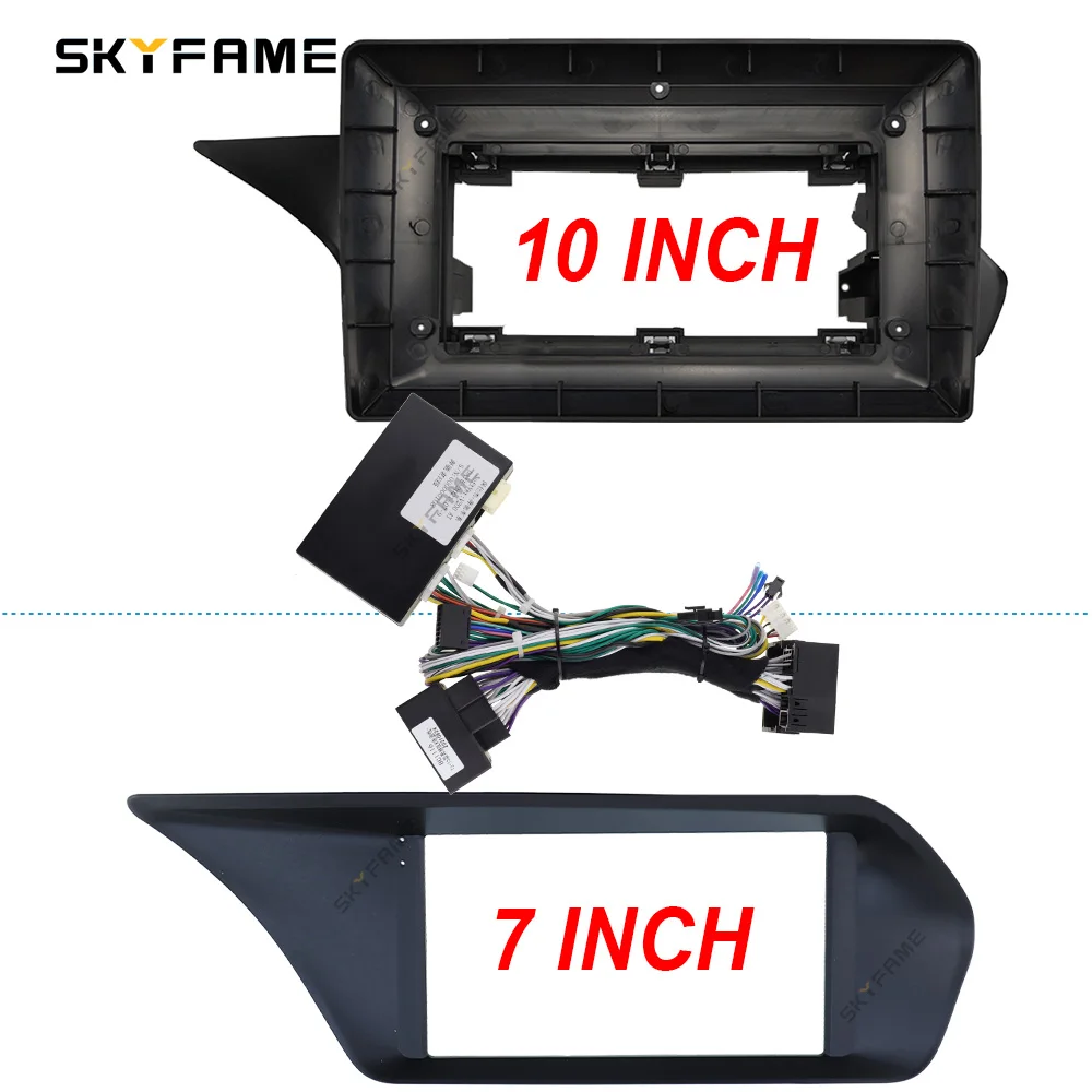 SKYFAME Car Frame Fascia Adapter Canbus Box Decoder Android Radio Dash Fitting Panel Kit For Benz E Class W212 E260 E300