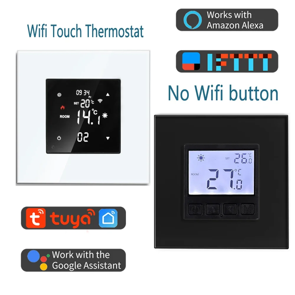 WIFI Smart Underfloor Heating Thermostat LCD  220V Electric/Water/Gas Boiler Warm Floor Programmable Temperature Controller