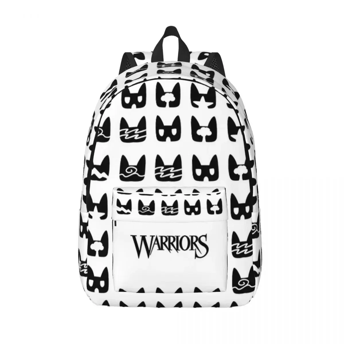 Warrior Cute Cats Pattern Backpack Elementary High College School Student  Shoulder Bag Fit Teens Daypack for Outdoor Travel