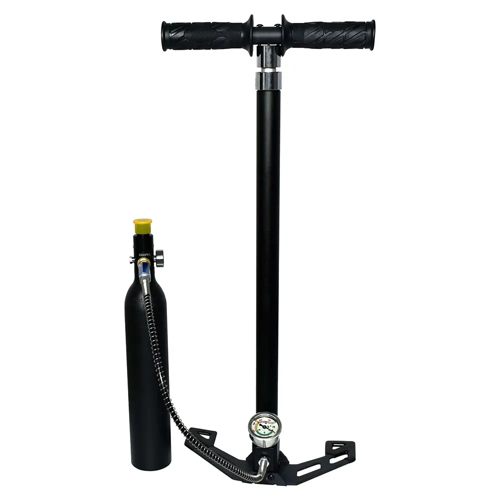 TUXING 300Bar 4500Psi 3 Stage PCP Pump Hand Operated 4 Stage High Pressure Pump For Car Bicycle Inflator Tank Cylinder Hunting