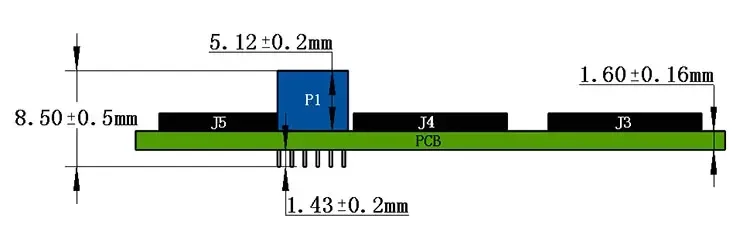 scheda controller invece del controller touchscreen capacitivo proiettato SIS EETI