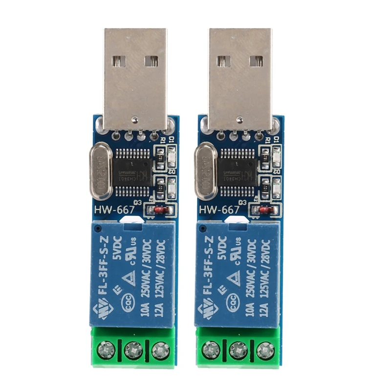 

2X LCUS - Type 1 USB Relay Module USB Intelligent Switch Control