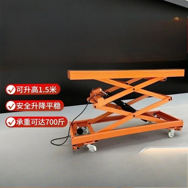 Bricklayer lift electric stool folding platform mobile automatic lift trolley tile lift