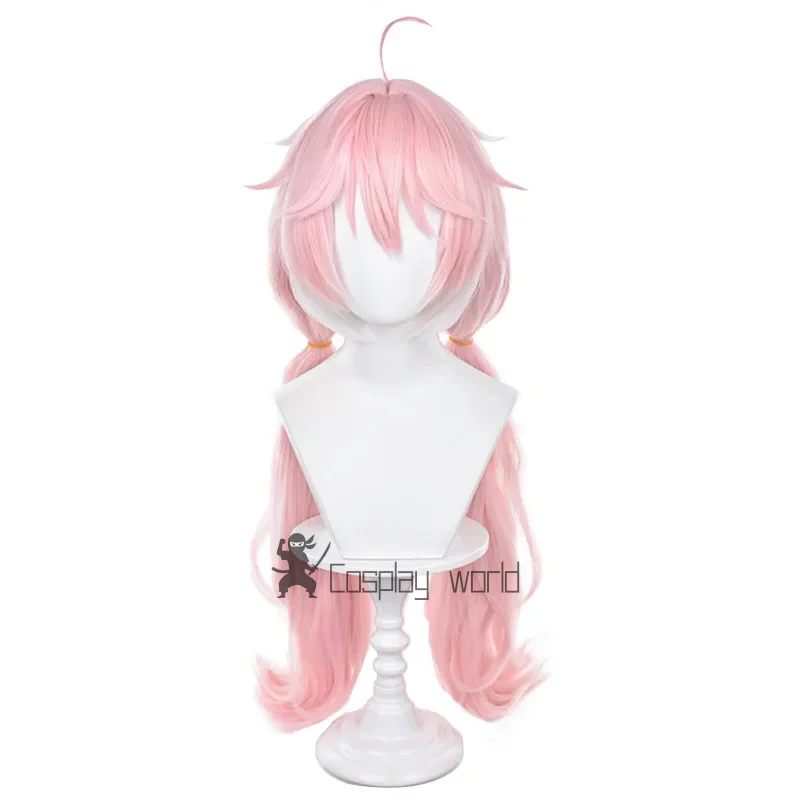 Encore Wig Wuthering Waves Cosplay 80cm Long Wigs Ponytail Heat Resistant Synthetic Hair Halloween Costume Party view 6