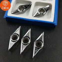 10pcs VCGT160404-MK VCGT160404 MK VCGT 160404 Carbide Inserts Turning Tools CNC Cutter Lathe Blade Special blade for woodworking