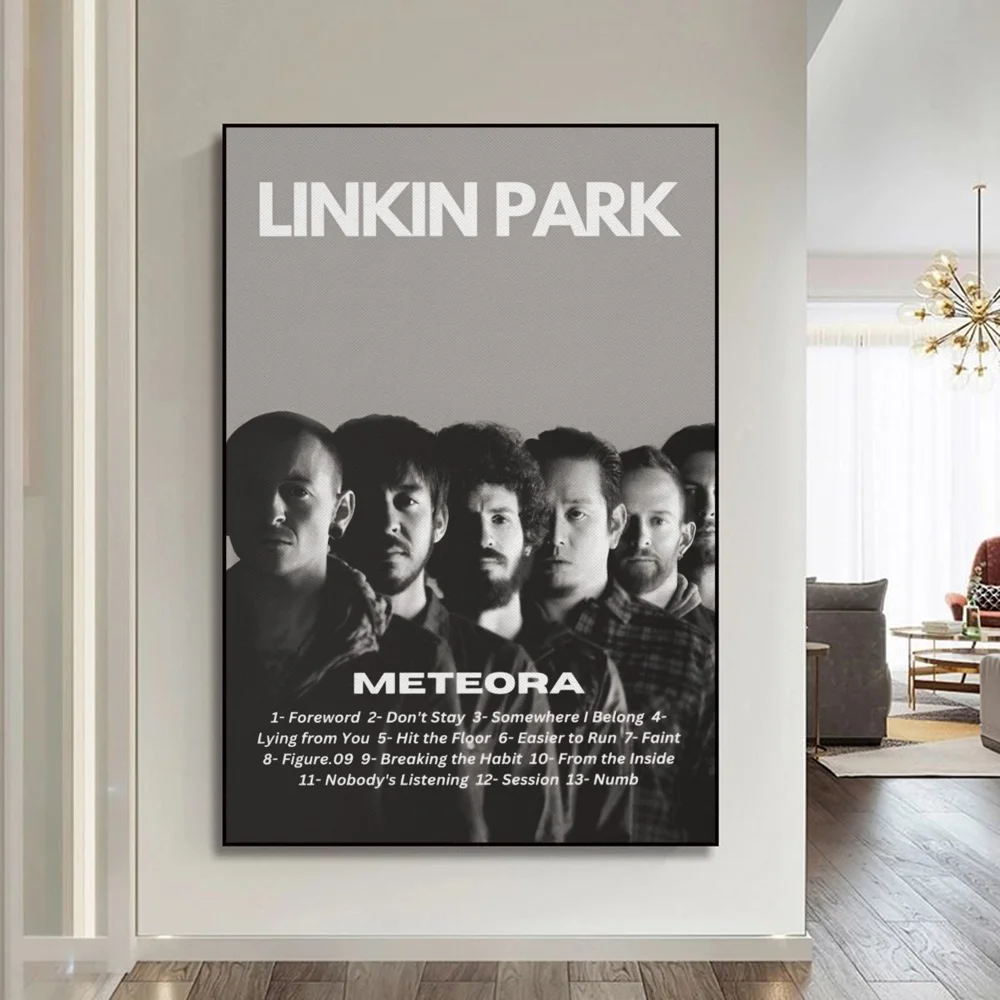 ملصق فني ذاتي اللصق للفرقة L-Linkin ، ملصق ورقي مقاوم للماء ، قهوة ، منزل ، بار ، ملصقات ، ملصقات حائط #6