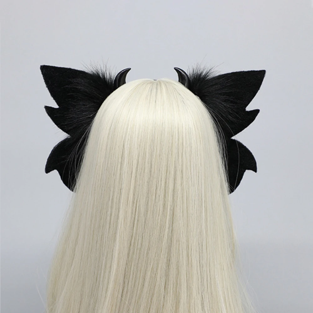 Halloween Devil Cthulhu Hair Hoop Comic-con Cosplay Ears Hairclip Beast Headwear Eyes Hairpin Black Costume Accessories Prop